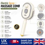 Electric Spray Air Cushion Massage Comb,Self-Cleaning Anti-Tangle Electric Brush