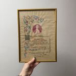 Vintage Catholic Apostolic Blessing Certificate Framed 1975 Pope Religious