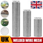 24/36/48" Galvanised Welded Wire Mesh Fence Aviary Rabbit Hutch Chicken Coop Pet