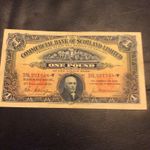 Commercial Bank Of Scotland Limited £1 1944 UNC MINT