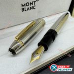Montblanc Meisterstuck LeGrand Solitaire Sliver Barley Fountain Pen,Rare Gift