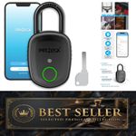 Fingerprint Smart Lock with Key, Biometric Padlock with APP, Suitable for Out...