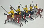 Please Read 5 x Britains Bengal Lancers Set 47,  Skinners Horse, Unboxed 54mm