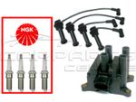 FOR Ford Focus MK1 1.4 1.6 00-04 Ignition Leads Coil Pack NGK Spark Plugs