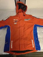 AIRWAVES DUCATI DREAD  JACKET MOTOGP CONCEALED HOOD MEDIUM P2P 24" VTG 🇬🇧