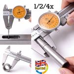 150mm Dial Caliper 0.02mm Precision - Stainless Steel Shockproof Vernier Gauge