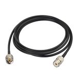 UHF PL259 SO239 Antenna Extension Cable RG58 For Walkie Talkie Marine VHF Radio