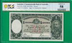Australia KGV £1 ND(1933), P22a, highest grade sold @ ebay, PCGS Choice AU *58*!