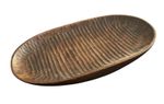 Vintage Hand Carved Wooden Bread Dough Trough Bowl 37cm