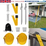 For Fiamma F45S Tie Down S Kit Caravan Awning Canopy Wind Storm Straps Yellow