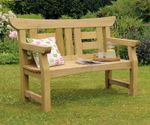 Kyde Solid Wood Outdoor Garden Furniture Japan Style 2 Seater Bench