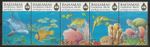 Bahamas - Exuma Cays Country Strip of Five MNH 1999 Mi. 994-998