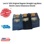 Levi's® 501 Original Regular Straight Leg Mens Denim Jeans (Clearance Stock)