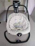 Joie Baby Swing/Bouncer Seat with Frame, Solid Beige/Grey/Black