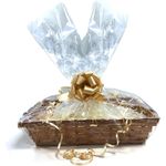 Make Your Own Hamper Wicker Basket Gift Set Box Kit with Shred+Cellophane+Bow