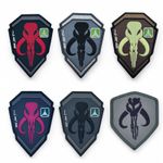 Bounty Hunter Tactical Patch Mandalorian Boba Fett Badge Hook & Loop Morale