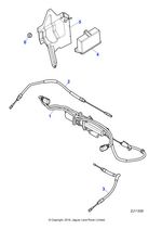 Jaguar Genuine Parkbrake Cable For XF 2.2D 2.7D 3.0D 4.2 2.0 3.0 5.0 XFR-S 2.0 T