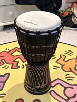 World Rhythm 16” Djembe Drum 40cm Rope Tuned 8” Goatskin African Hand Drum New