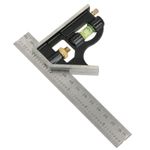 6 Inch / 150mm Combination Engineers Set Square + Spirit Level Fully Adjustable