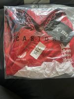 Official England Cricket Top Red Castore Age 7-8 Kids
