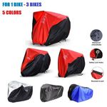 Bike Cover Waterproof Rain UV Protector Storage For Single/Double/Triple Bicycle