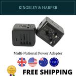 All in One Worldwide Plug Adaptor, Universal Travel Adapter International Travel