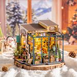 Rolife Emily's Flower Shop DIY Miniature Doll House with LED Lights Xmas Gifts