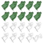 20Pcs Boutonnieres Safety Pins, 4.5x2.5cm Plastic Corsage Pin Buttonhole 2Colors