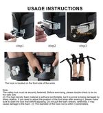 Anti Gravity Inversion Boots Hanging Pull Up Boots for Abdominal Sit Up (Black) 