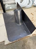 Round Lead Roof Vent Pipe 110mm with Flashing, , Smooth Finish