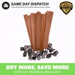Wood Candle Wicks With Metal Sustainer - Craft Candle Making - Wooden Wicks UK