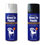 Rust-Oleum Superior Direct To Plastic Aerosol Spray Paint White or Black Gloss
