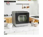 HOMCOM Compact Table Top Dishwasher 4 Place Settings Display Delay Start White