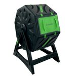 65L Garden Compost Bin, Barrel Rotating Composter with Plastic Legs and Air Hole