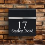 Large Personalised Lockable Letter Box Wall Mounted Secure Post Mailbox UK