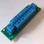 Power Distribution Board for DC, DCC and AC Grouped 2 channel 12 way connector