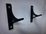 4x rc car wall bracket mount hanger 1/10 scale buggy 2 pairs in Black not tamiya