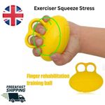 Finger Ball Hand Grip Exerciser Squeeze Stress Ball for Arthritis Elderly Therap