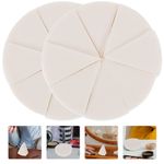 2Sets Reusable Latex Wedge Makeup Sponges White Makeup Tool for Foundation