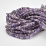 Light Amethyst Disc Beads - 5mm x 3mm, for Jewellery Making