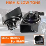 Pair Snail Horns High Low Tone 12V 400Hz-500Hz For BMW F30 F31 F34 F32 F33 F36.