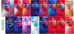 Durex Condoms All Types - Latex Free, Extra Safe, Thin, Ribbed, Dotted, Large