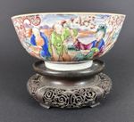 Chinese 18thC Punchbowl Qianlong Antique Chinese Porcelain