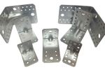 Heavy Duty 2.5mm Thick Zinc Plated Reinforced Corner Angle Bracket Galvanised