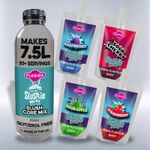 Slush Syrups For Ninja Slushi Machines, Mixed 4 Flavour Packs, Retro, Kids, Sour