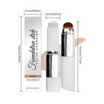 2 in 1 Color Changing Foundation Stick Lightweight Liquid Makeup All Skin