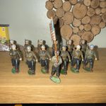 Vintage Charbens American Infantry 12 +1 Flag Bearer ,Extremely Rare Item.