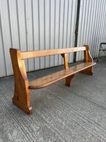 Vintage Antique Pine Church Pew Bench / Hall Seat WE DELIVER 