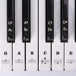 Piano Keyboard Stickers for 88/61/54/49/37 Keys, Removable Piano Key Stickers