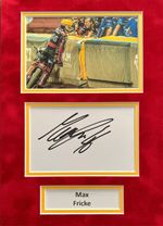 Max Fricke Hand Signed A4 Mounted Photo Display Speedway Autograph 3